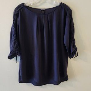 Ann Taylor Tie-Sleeve Top, Size MP, EUC